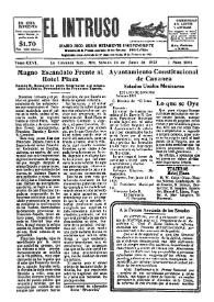 Portada:Diario Joco-serio netamente independiente. Tomo XXVI, núm. 2091, sábado 23 de junio de 1928
