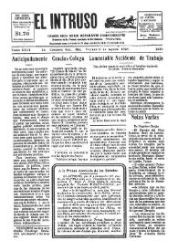 Portada:Diario Joco-serio netamente independiente. Tomo XXVI, núm. 2126, viernes 3 de agosto de 1928