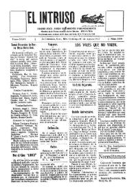 Portada:Diario Joco-serio netamente independiente. Tomo XXVI, núm. 2140, domingo 19 de agosto de 1928