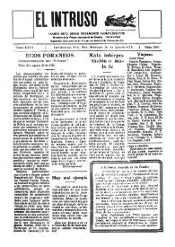 Portada:Diario Joco-serio netamente independiente. Tomo XXVI, núm. 1246, domingo 26 de agosto de 1928