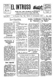 Portada:Diario Joco-serio netamente independiente. Tomo XXVII, núm. 2306, sábado 17 de noviembre de 1928