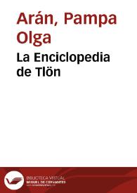 Portada:La Enciclopedia de Tlön / Pampa Olga Arán