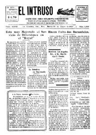 Portada:Diario Joco-serio netamente independiente. Tomo XXVII, núm. 2367, martes 29 de enero de 1929