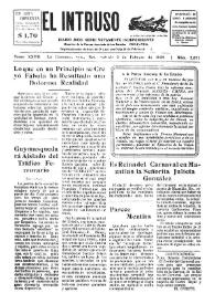 Portada:Diario Joco-serio netamente independiente. Tomo XXVII, núm. 2371, sábado 2 de febrero de 1929