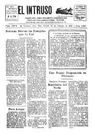 Portada:Diario Joco-serio netamente independiente. Tomo XXVII, núm. 2389, sábado 23 de febrero de 1929