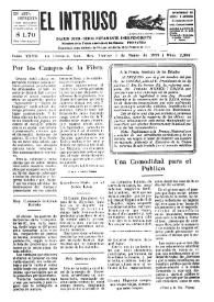 Portada:Diario Joco-serio netamente independiente. Tomo XXVII, núm. 2394, viernes 1 de marzo de 1929