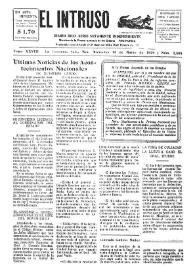 Portada:Diario Joco-serio netamente independiente. Tomo XXVIII, núm. 2404, miércoles 13 de marzo de 1929
