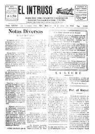 Portada:Diario Joco-serio netamente independiente. Tomo XXVIII, núm. 2490, domingo 23 de junio de 1929