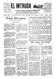 Portada:Diario Joco-serio netamente independiente. Tomo XXV, núm. 2526, domingo 4 de agosto de 1929