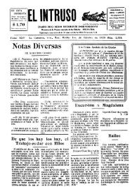 Portada:Diario Joco-serio netamente independiente. Tomo XXV, núm. 2574, martes 1 de octubre de 1929