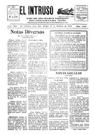 Portada:Diario Joco-serio netamente independiente. Tomo XXV, núm. 2586, martes 15 de octubre de 1929