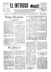 Portada:Diario Joco-serio netamente independiente. Tomo XXV, núm. 2588, jueves 17 de octubre de 1929