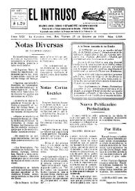 Portada:Diario Joco-serio netamente independiente. Tomo XXV, núm. 2595, viernes 25 de octubre de 1929