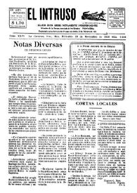 Portada:Diario Joco-serio netamente independiente. Tomo XXVI, núm. 2616, miércoles 20 de noviembre de 1929