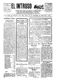 Portada:Diario Joco-serio netamente independiente. Tomo XXVI, núm. 2623, jueves 28 de noviembre de 1929
