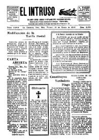 Portada:Diario Joco-serio netamente independiente. Tomo XXVII, núm. 2658, viernes 10 de enero de 1930