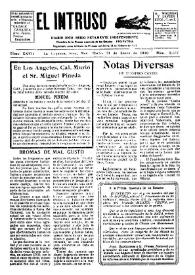 Portada:Diario Joco-serio netamente independiente. Tomo XXVII, núm. 2667, martes 21 de enero de 1930