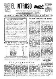 Portada:Diario Joco-serio netamente independiente. Tomo XXVII, núm. 2668, miércoles 22 de enero de 1930