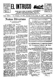 Portada:Diario Joco-serio netamente independiente. Tomo XXVII, núm. 2672, domingo 26 de enero de 1930