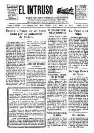 Portada:Diario Joco-serio netamente independiente. Tomo XXVIII, núm. 2727, martes 1 de abril de 1930