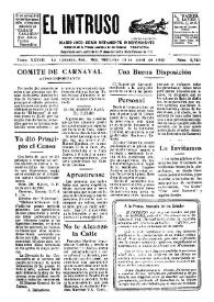 Portada:Diario Joco-serio netamente independiente. Tomo XXVIII, núm. 2740, miércoles 16 de abril de 1930