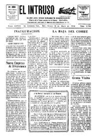 Portada:Diario Joco-serio netamente independiente. Tomo XXVIII, núm. 2758, sábado 10 de mayo de 1930