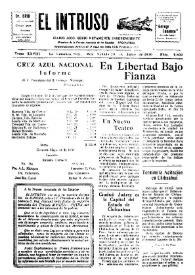 Portada:Diario Joco-serio netamente independiente. Tomo XXVIII, núm. 2800, sábado 28 de junio de 1930