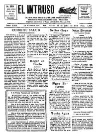 Portada:Diario Joco-serio netamente independiente. Tomo XXIX, núm. 2823, viernes 25 de julio de 1930