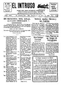 Portada:Diario Joco-serio netamente independiente. Tomo XXIX, núm. 2825, domingo 27 de julio de 1930