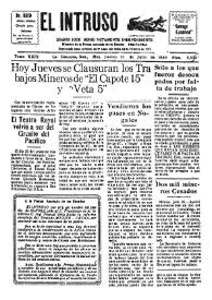 Portada:Diario Joco-serio netamente independiente. Tomo XXIX, núm. 2828, jueves 31 de julio de 1930
