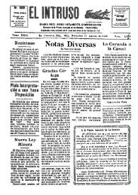 Portada:Diario Joco-serio netamente independiente. Tomo XXIX, núm. 2839, miércoles 13 de agosto de 1930