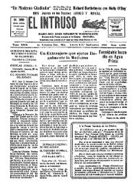 Portada:Diario Joco-serio netamente independiente. Tomo XXIX, núm. 2858, jueves 4 de septiembre de 1930