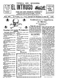 Portada:Diario Joco-serio netamente independiente. Tomo XXX, núm. 2907, domingo 2 de noviembre de 1930