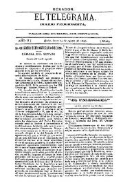 Portada:Año II, núm. 263, lunes 24 de agosto de 1890