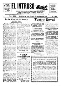 Portada:Diario Joco-serio netamente independiente. Tomo XXX, núm. 2999, sábado 21 de febrero de 1931