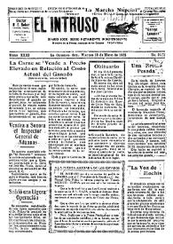 Portada:Diario Joco-serio netamente independiente. Tomo XXXI, núm. 3047, viernes 15 de mayo de 1931 [sic]