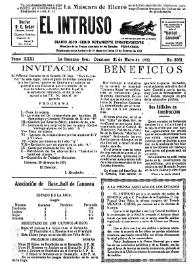 Portada:Diario Joco-serio netamente independiente. Tomo XXXI, núm. 3061, domingo 31 de mayo de 1931