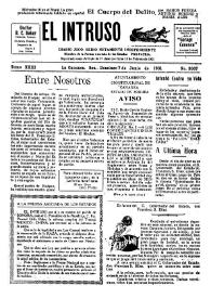Portada:Diario Joco-serio netamente independiente. Tomo XXXI, núm. 3067, domingo 7 de junio de 1931