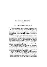 Portada:De epigrafía medieval : Los epitafios de Arguineta / Manuel Gómez-Moreno