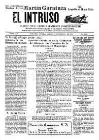Portada:Diario Joco-serio netamente independiente. Tomo XLVI, núm. 4654, sábado 15 de febrero de 1936