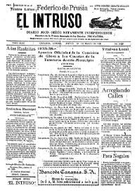 Portada:Diario Joco-serio netamente independiente. Tomo XLVI, núm. 4672, jueves 19 de marzo de 1936