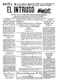 Portada:Diario Joco-serio netamente independiente. Tomo XLVI, núm. 4674, sábado 21 de marzo de 1936