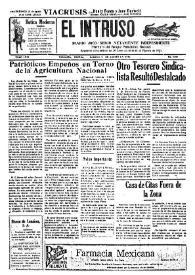 Portada:Diario Joco-serio netamente independiente. Tomo LXXI, núm. 7217, sábado 9 de agosto de 1941
