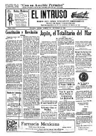 Portada:Diario Joco-serio netamente independiente. Tomo LXXIII, núm. 7243, martes 9 de septiembre de 1941