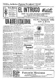 Portada:Diario Joco-serio netamente independiente. Tomo LXXIII, núm. 7270, domingo 12 de octubre de 1941