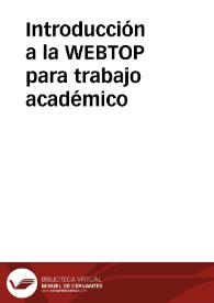 Portada:Introducción a la WEBTOP para trabajo académico