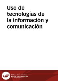 Portada:Uso de tecnologías de la información y comunicación