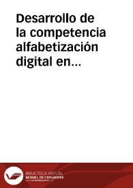 Portada:Desarrollo de la competencia alfabetización digital en el docente del área de humanidades del nivel superior