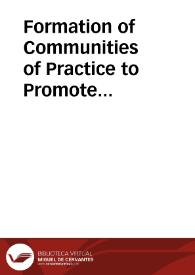 Portada:Formation of Communities of Practice to Promote Openness in Education