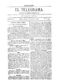 Portada:Año III, núm. 433, martes 14 de abril de 1891